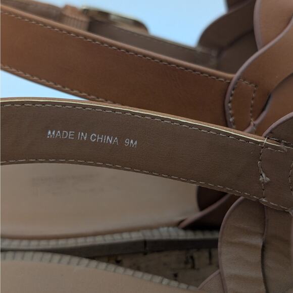 Nordstrom Rack Pennie Platform Sandal Women's Open Toe Brown Size US9M EU40 - Picture 4 of 12